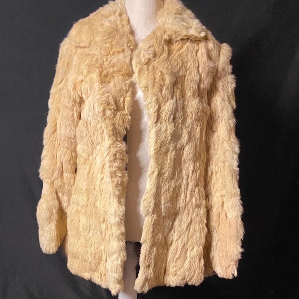 Women’s Jacket Fur Coat - Cream